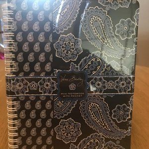 Vera Bradley Mini Notebook Blue Bandana